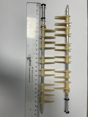 ATM parts Wincor Nixdorf  Note Diverter Shaft, Plastic Teeth, 245 long, 12 3Teeth supplier
